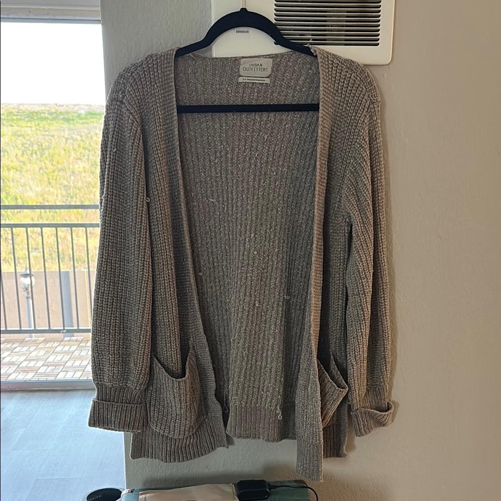 Urban Outfitters Women's Gray Cardigan Sweater